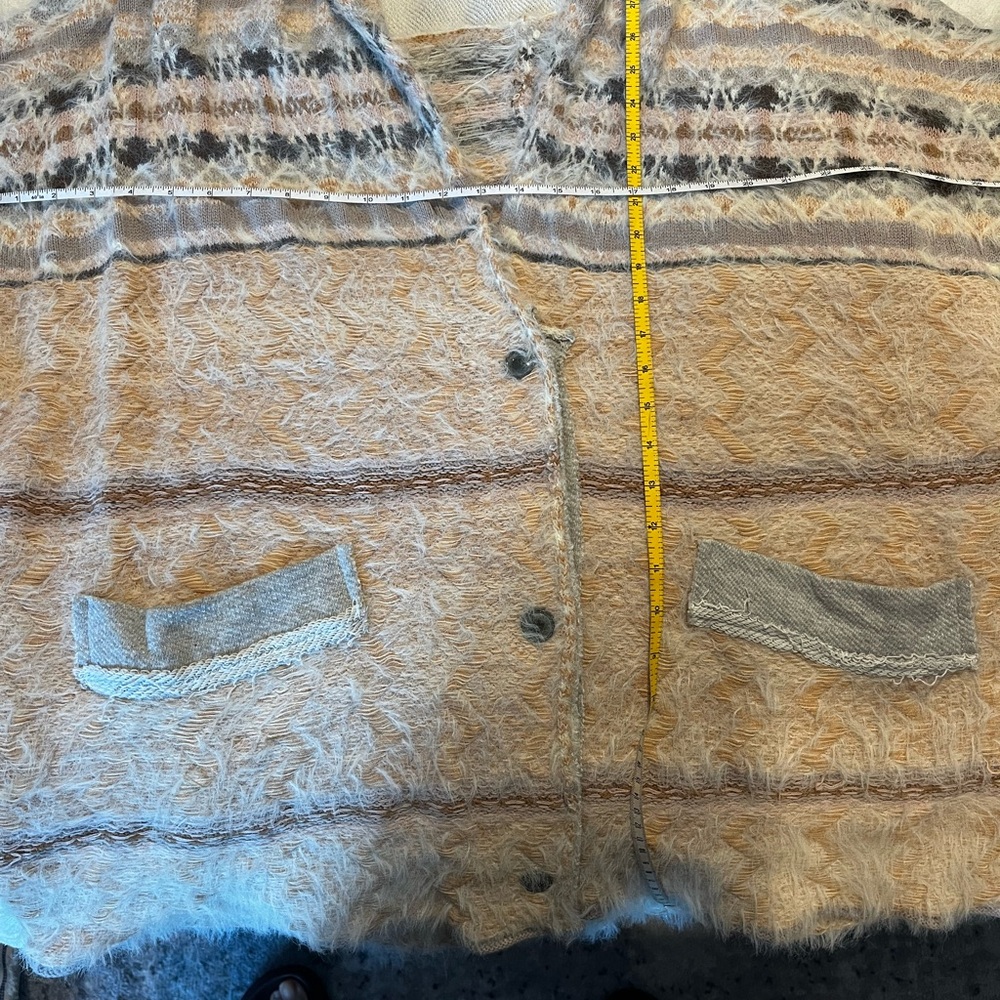 Free People fuzzy, cozy cardigan